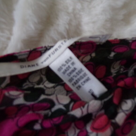 NWOT Diane von Furstenberg silk mini dress 10 - Picture 5 of 7